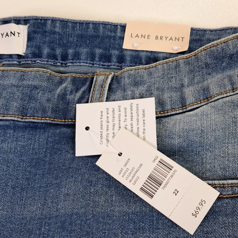 New Lane Bryant Signature Fit Midi Short Mid-Rise Flex Magic Waistband Size 22 - Picture 5 of 13